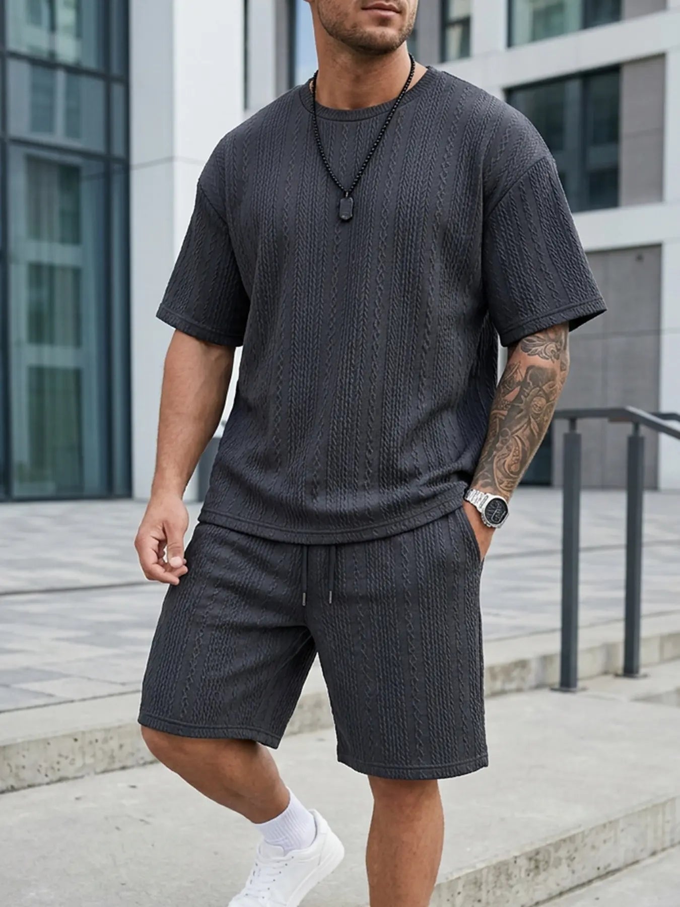 Men's Oversized 2-Piece Summer Set