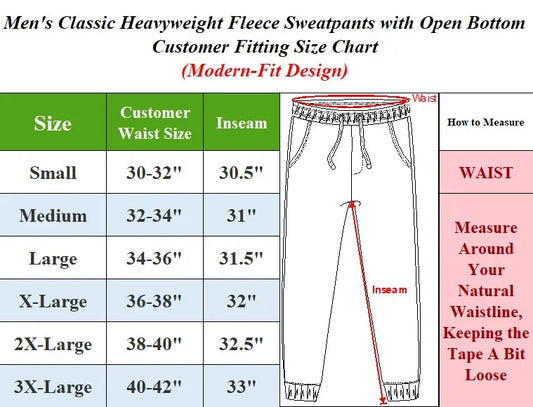 Men's Heavyweight Fleece Sweatpants 3-Pack