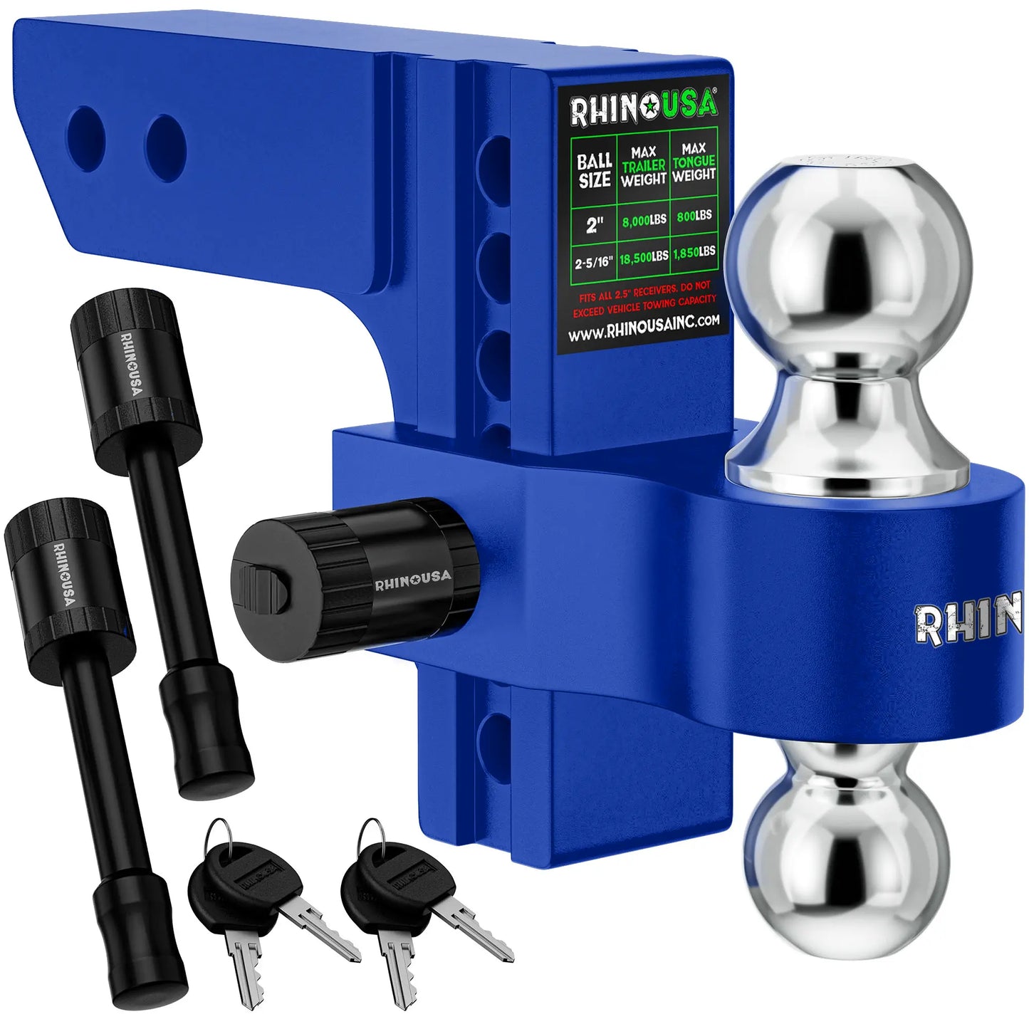 Heavy Duty Adjustable Drop Hitch