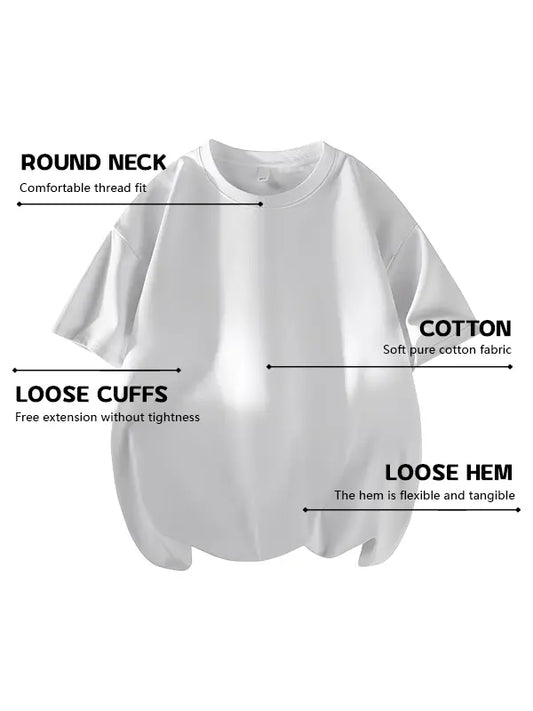 Men's 100% Cotton Crew Neck T-Shirts 3-Pack