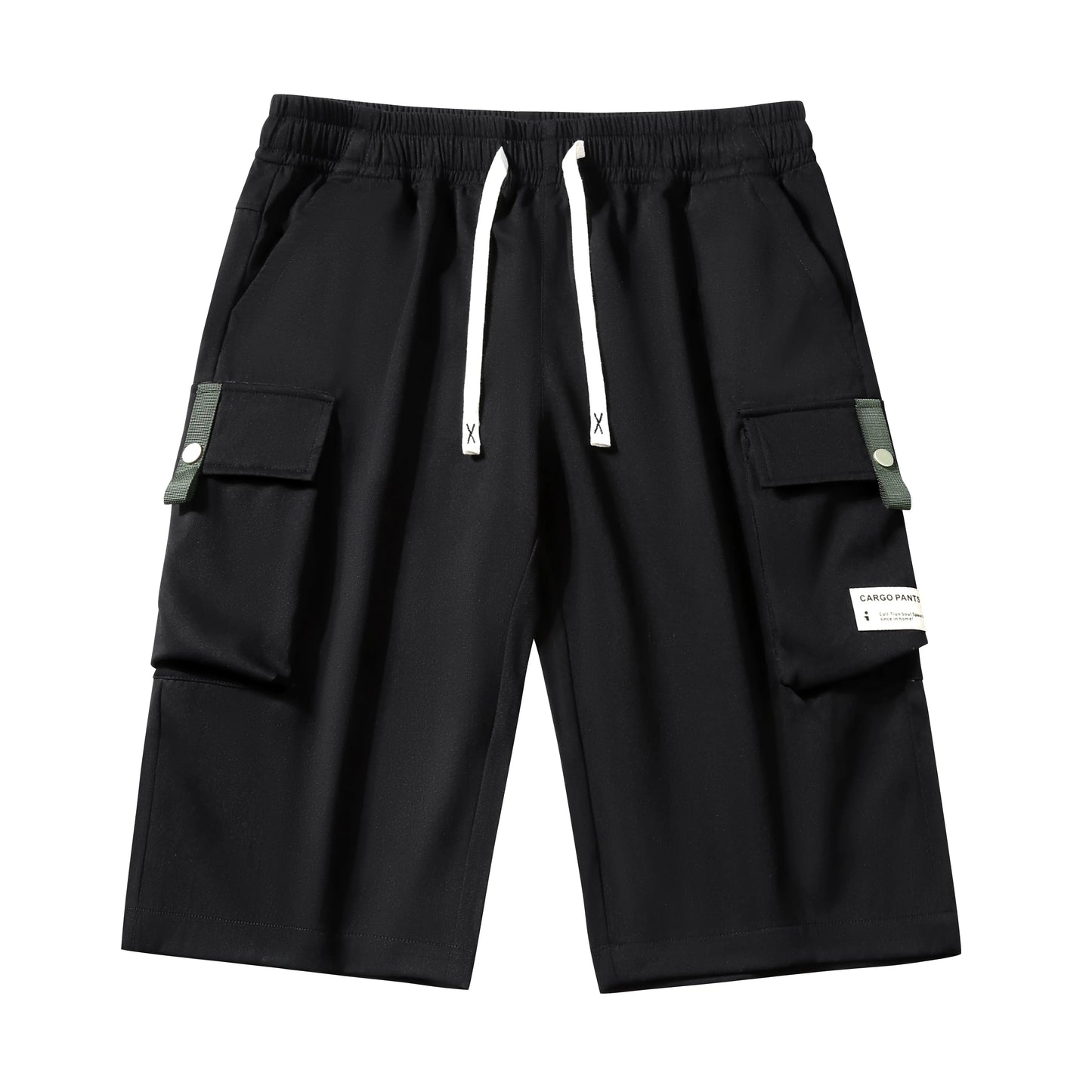 Men's Casual Cargo Shorts – Drawstring Waist & Multi-Pocket