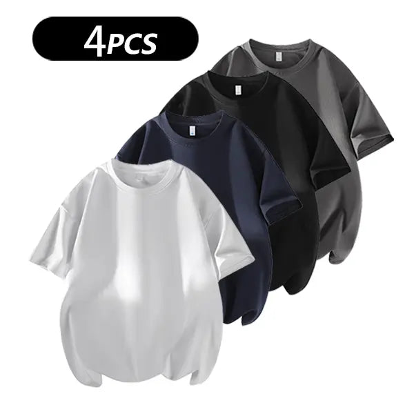 Men's 100% Cotton Crew Neck T-Shirts 3-Pack