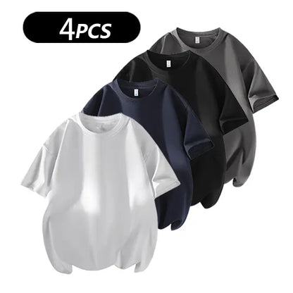 Men's 100% Cotton Crew Neck T-Shirts 3-Pack