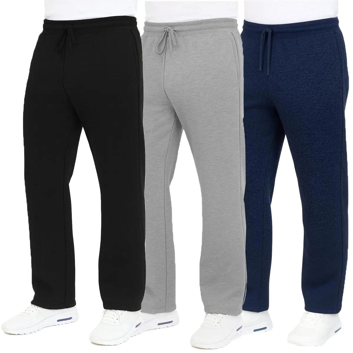 Men's Heavyweight Fleece Sweatpants 3-Pack