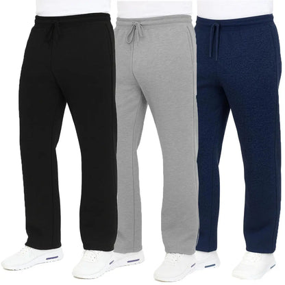 Men's Heavyweight Fleece Sweatpants 3-Pack