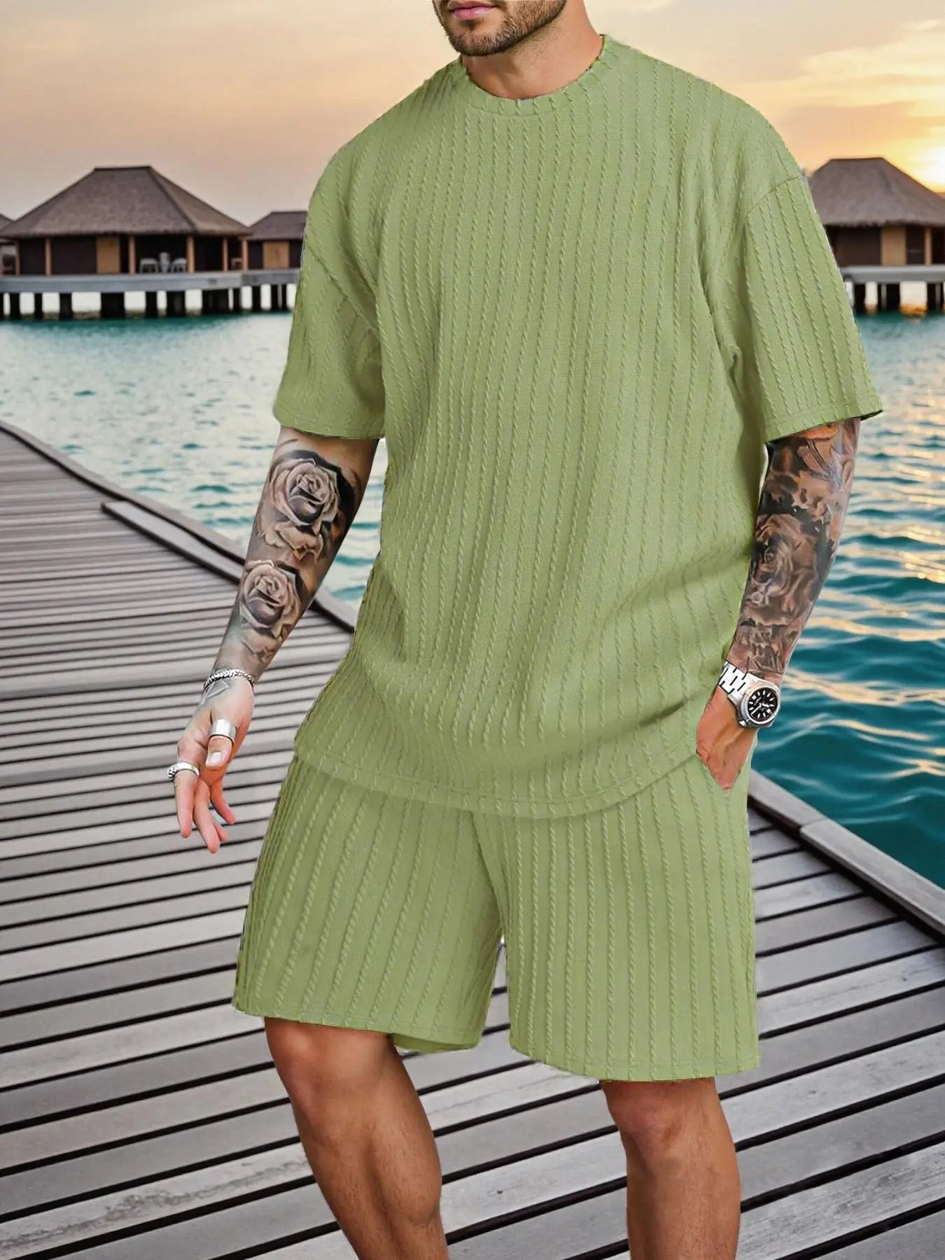 Men's Oversized 2-Piece Summer Set