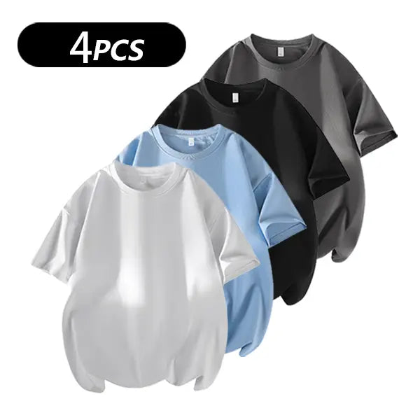 Men's 100% Cotton Crew Neck T-Shirts 3-Pack