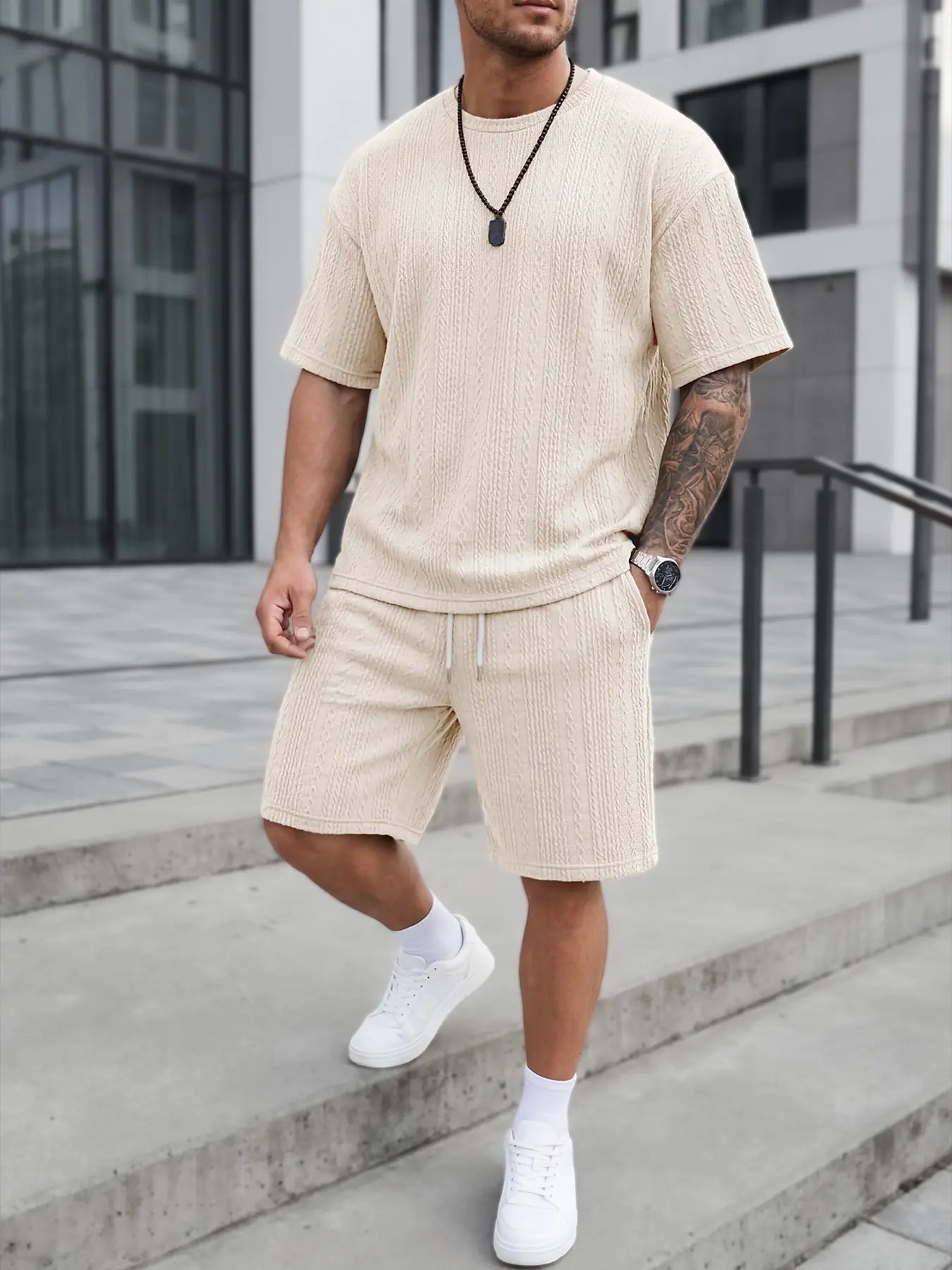 Men's Oversized 2-Piece Summer Set