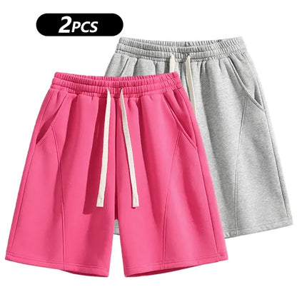 Retro Washed Casual Shorts