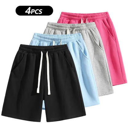 Retro Washed Casual Shorts