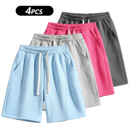 Retro Washed Casual Shorts