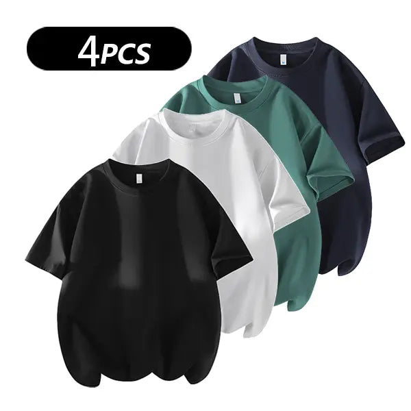 Men's 100% Cotton Crew Neck T-Shirts 3-Pack