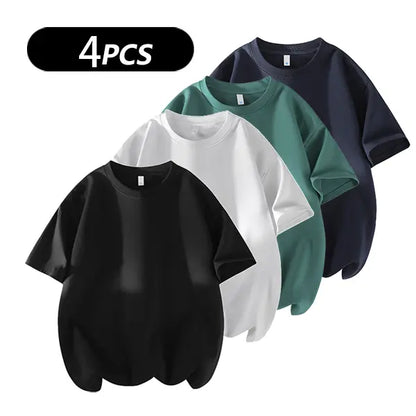 Men's 100% Cotton Crew Neck T-Shirts 3-Pack