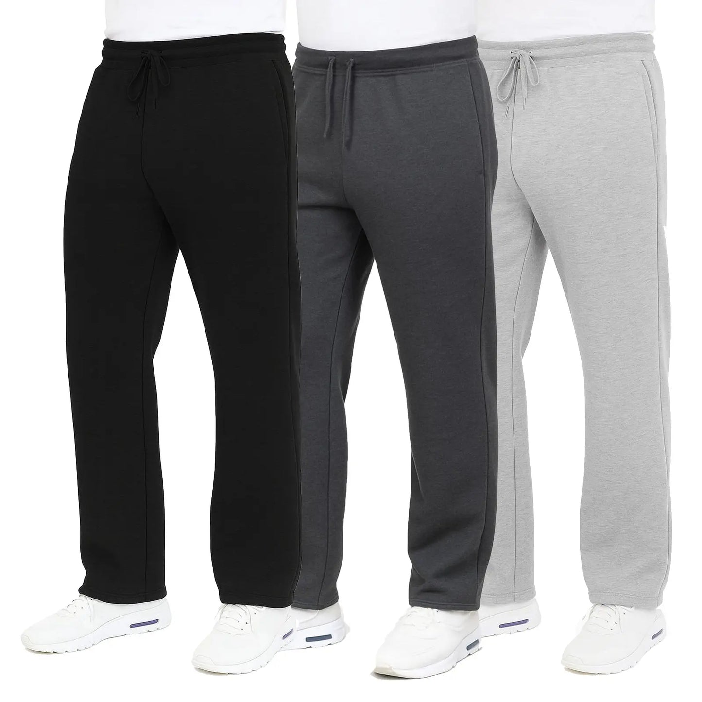 Men's Heavyweight Fleece Sweatpants 3-Pack