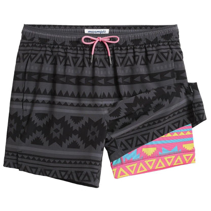 2-in-1 Lined Swim Shorts