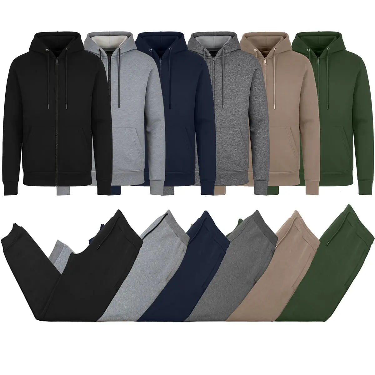Fleece Zip Hoodie & Jogger Set