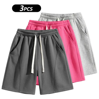 Retro Washed Casual Shorts