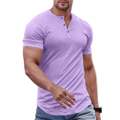 Men's Slim Fit Henley Shirt
