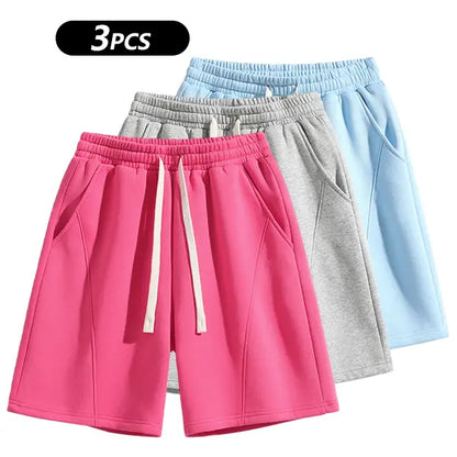 Retro Washed Casual Shorts
