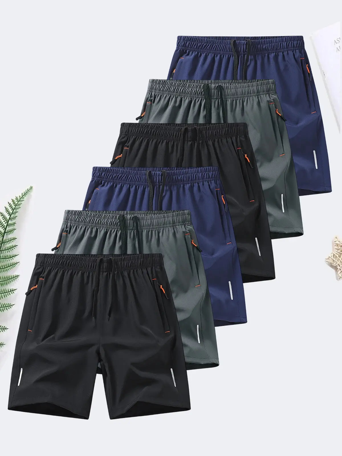 Men's Ice Silk Shorts 6-Pack