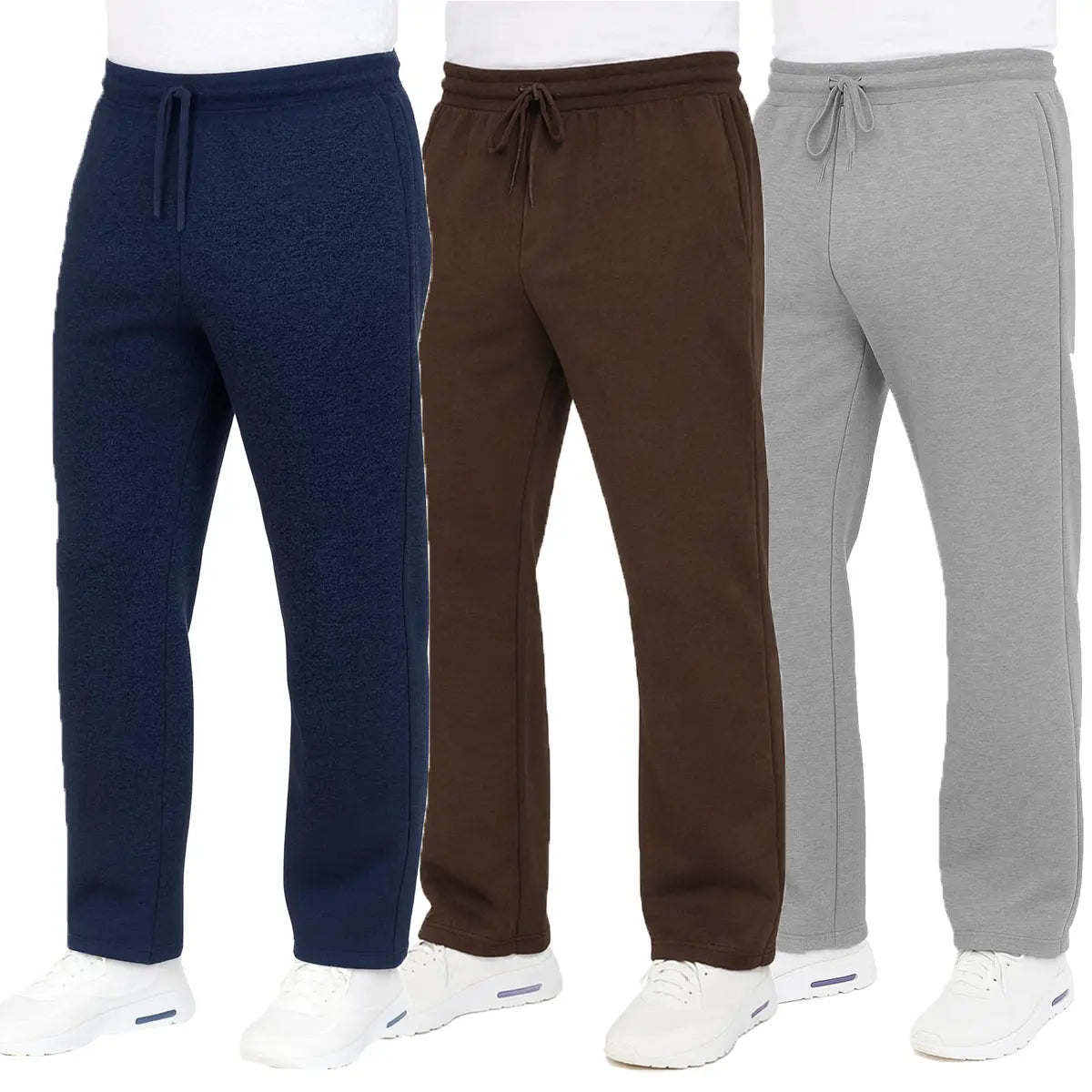 Men's Heavyweight Fleece Sweatpants 3-Pack