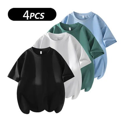 Men's 100% Cotton Crew Neck T-Shirts 3-Pack