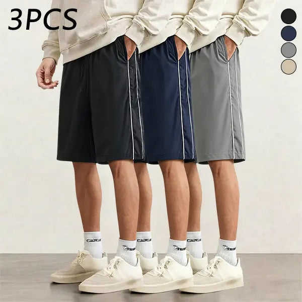 Men's Striped Casual Shorts 3-Pack