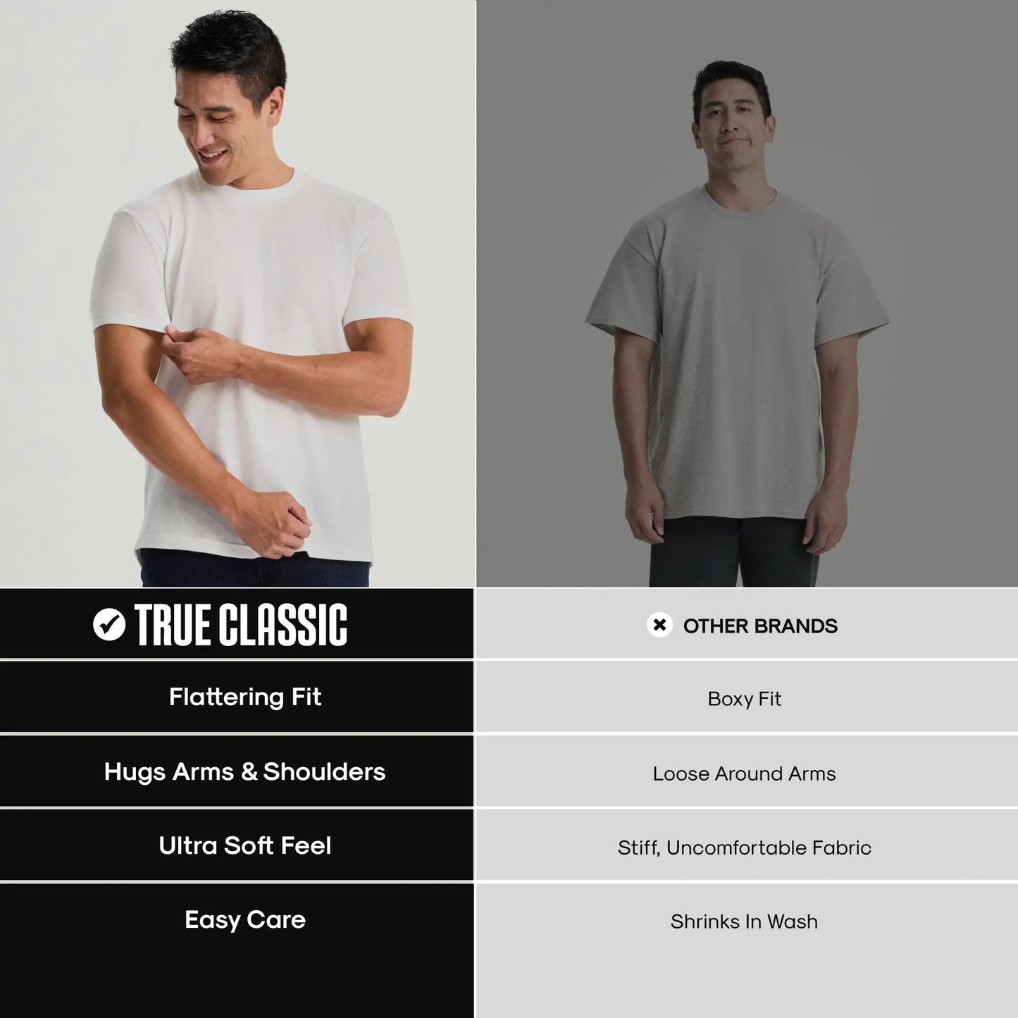 Men's Crew Neck T-Shirts 4-Pack