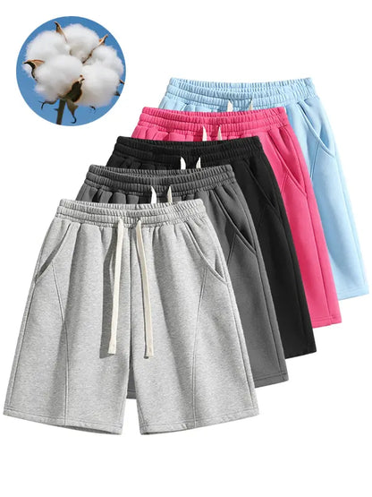 Retro Washed Casual Shorts