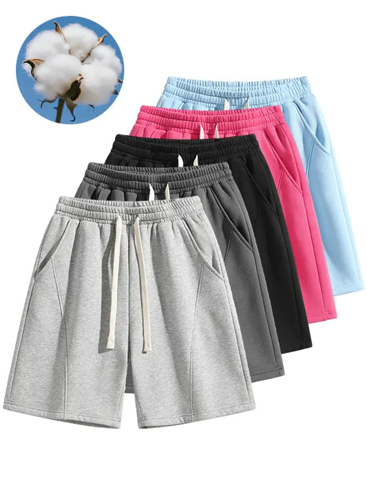 Retro Washed Casual Shorts