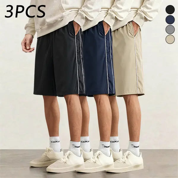 Men's Striped Casual Shorts 3-Pack