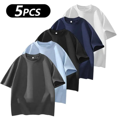 Men's 100% Cotton Crew Neck T-Shirts 3-Pack