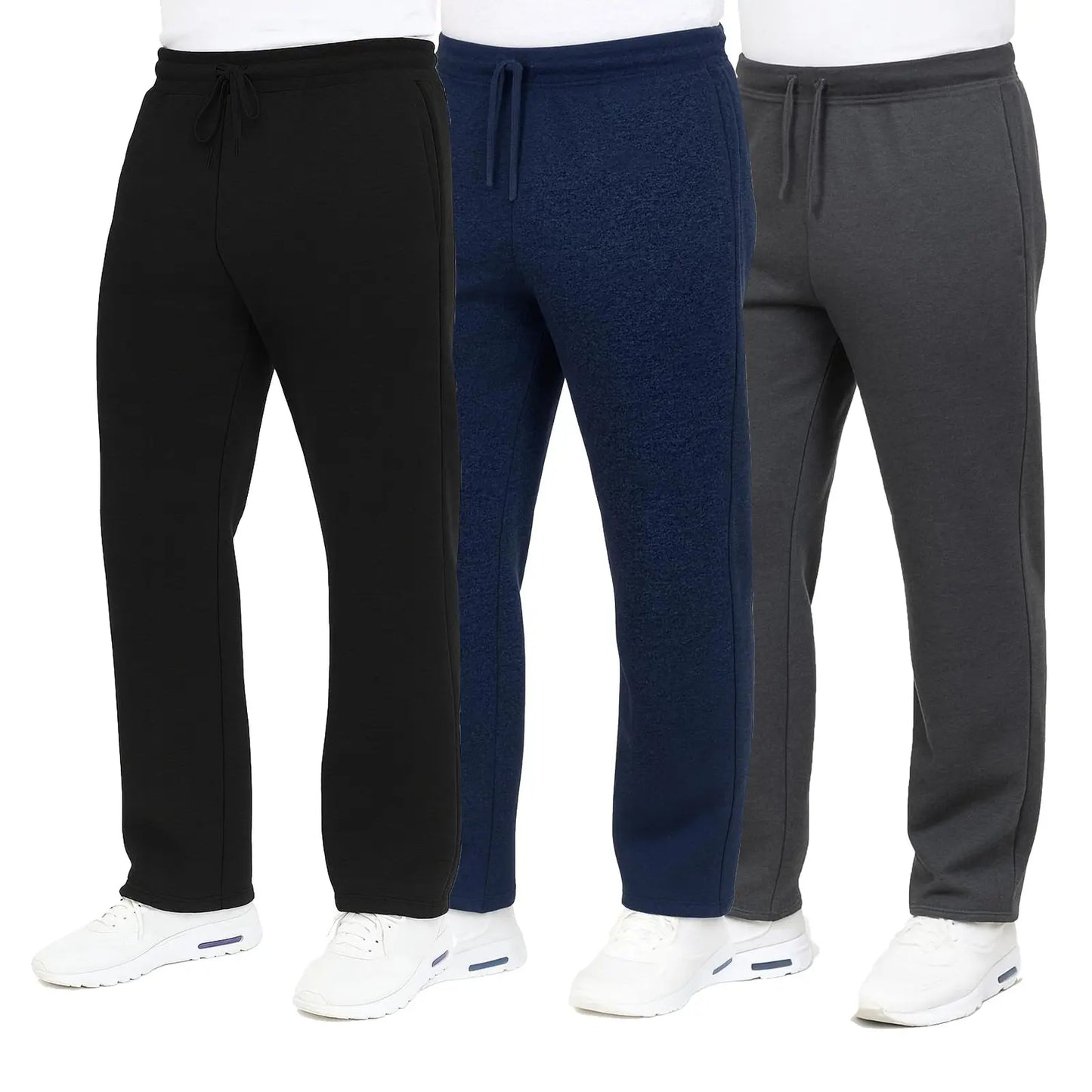 Men's Heavyweight Fleece Sweatpants 3-Pack