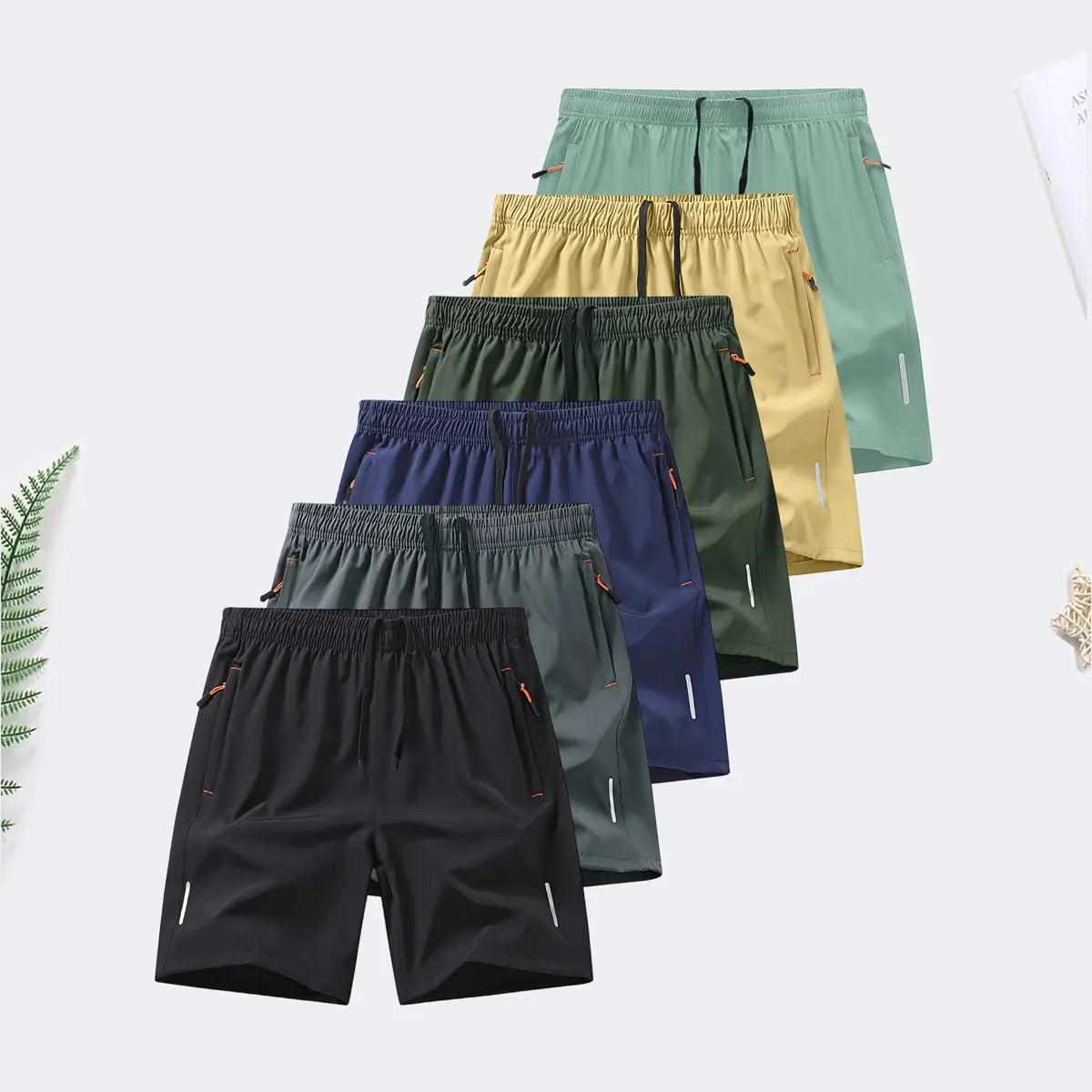 Men's Ice Silk Shorts 6-Pack