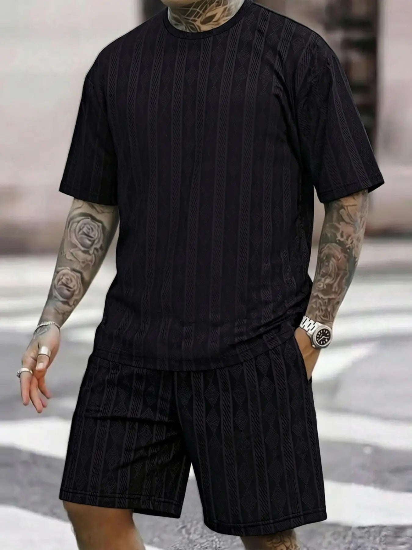 Men's Oversized 2-Piece Summer Set