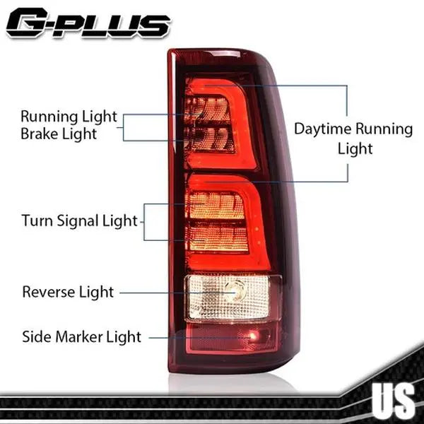 LED Tail Lights for 1999–2006 Chevy Silverado & GMC Sierra – Pair