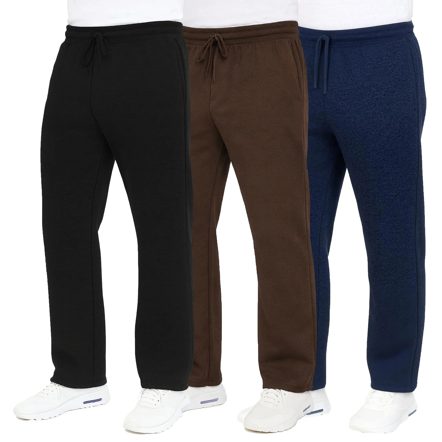 Men's Heavyweight Fleece Sweatpants 3-Pack