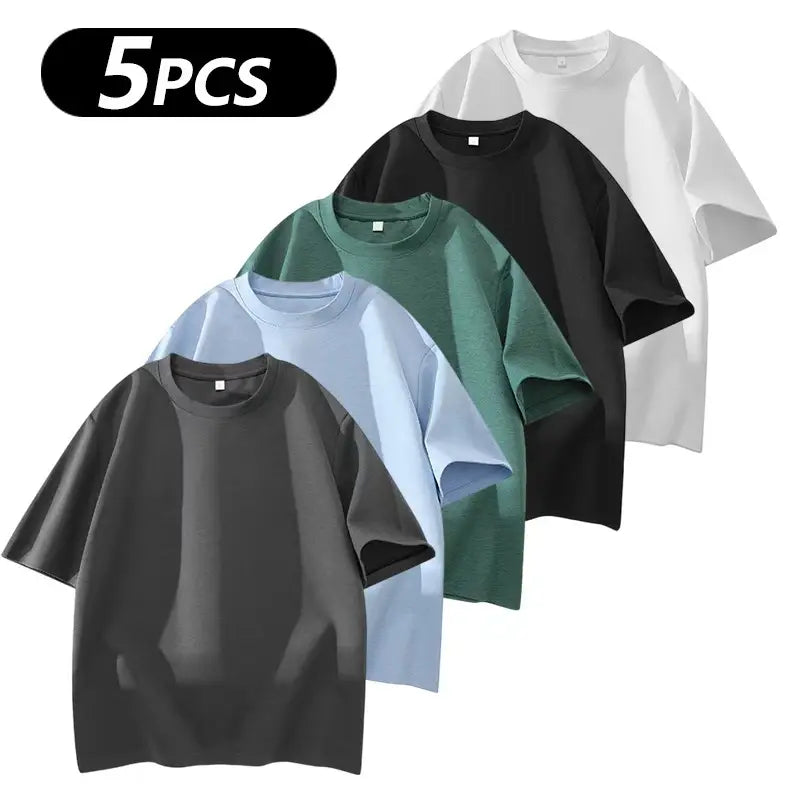 Men's 100% Cotton Crew Neck T-Shirts 3-Pack
