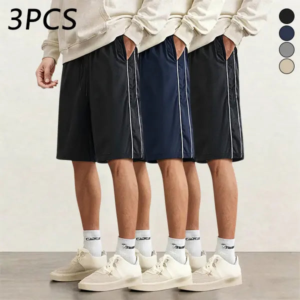 Men's Striped Casual Shorts 3-Pack
