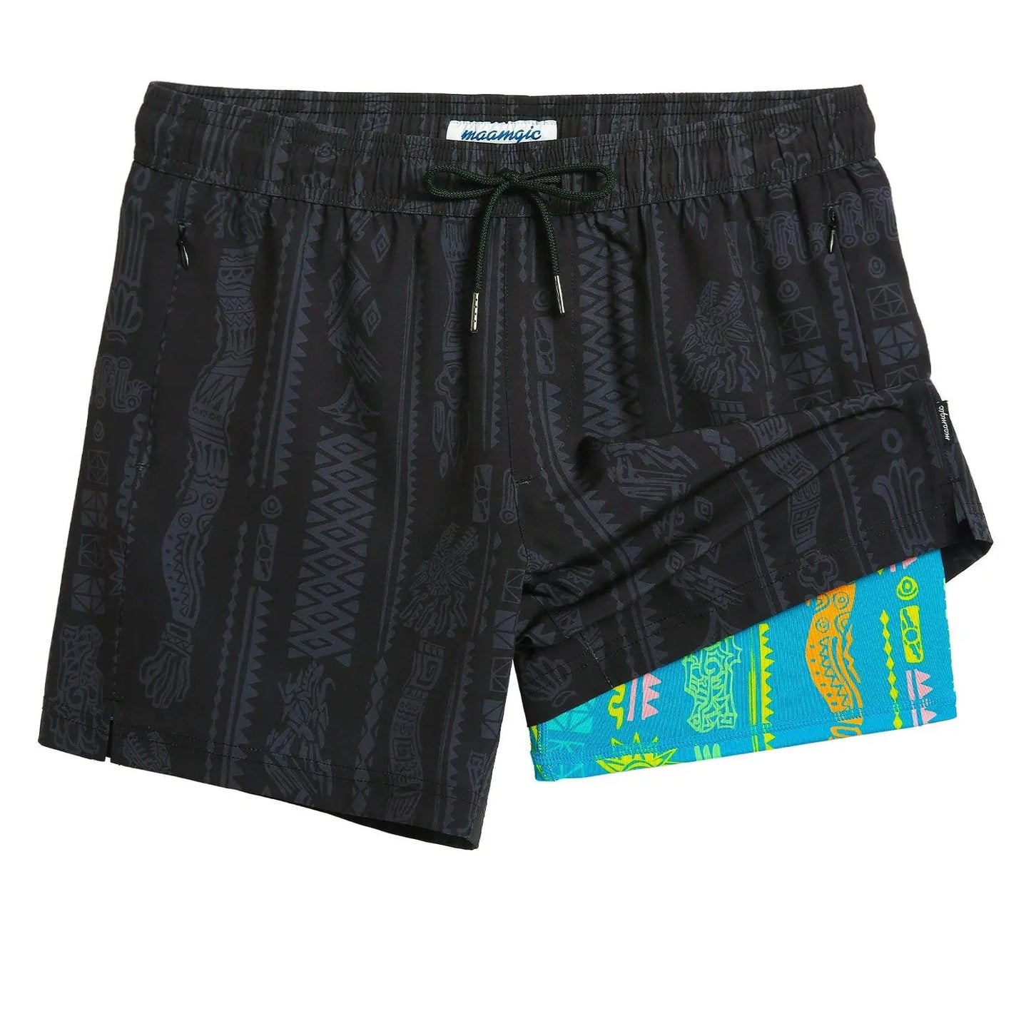 2-in-1 Lined Swim Shorts