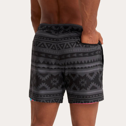 2-in-1 Lined Swim Shorts