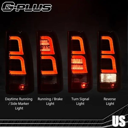 LED Tail Lights for 1999–2006 Chevy Silverado & GMC Sierra – Pair