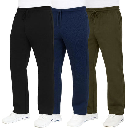 Men's Heavyweight Fleece Sweatpants 3-Pack