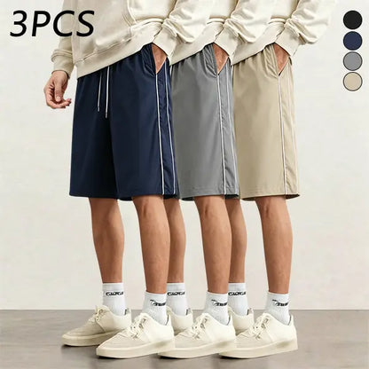 Men's Striped Casual Shorts 3-Pack
