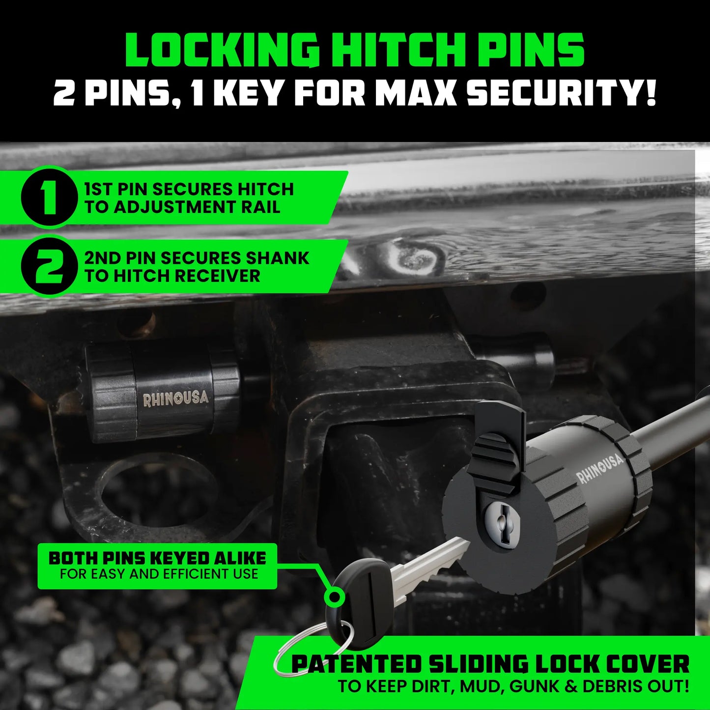 Heavy Duty Adjustable Drop Hitch