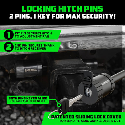 Heavy Duty Adjustable Drop Hitch