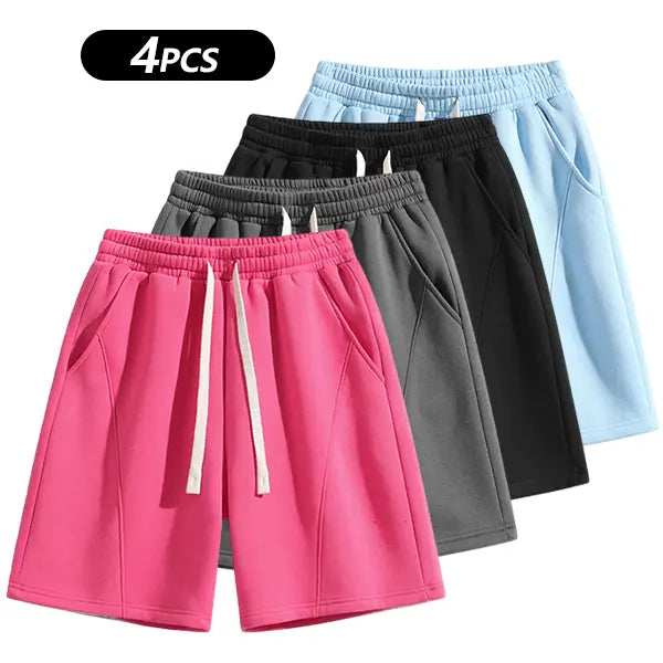 Retro Washed Casual Shorts