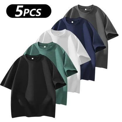 Men's 100% Cotton Crew Neck T-Shirts 3-Pack