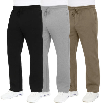Men's Heavyweight Fleece Sweatpants 3-Pack