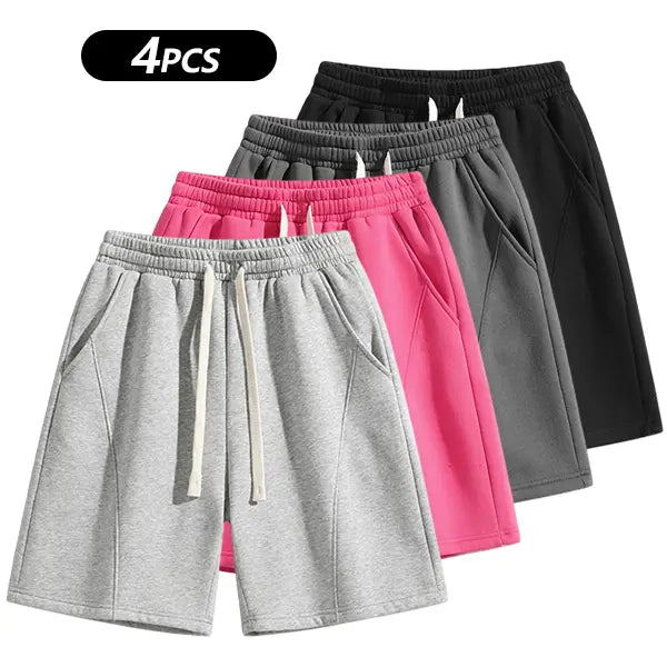 Retro Washed Casual Shorts